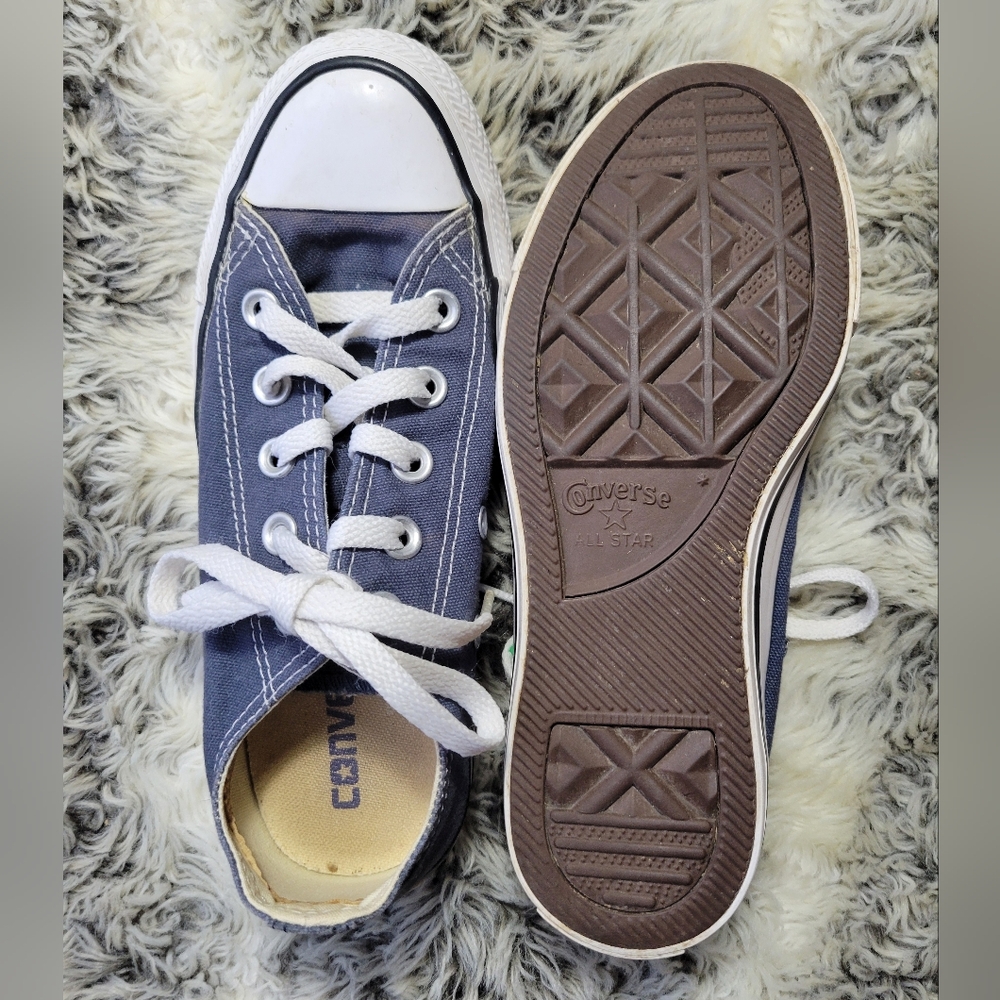 Unisex Converse Navy and White Sneakers